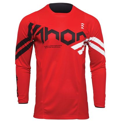 Camiseta de motocross Thor PULSE CUBE RED WHITE ENFANT Ref : TO2714 
