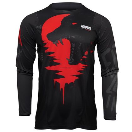 Maillot cross Thor PULSE COUNTING SHEEP BLACK RED 2022 Ref : TO2660 