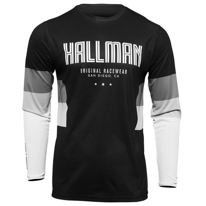 Maillot cross Thor HALLMAN DIFFER DRAFT BLACK WHITE 2023 - Noir Ref : TO2737 