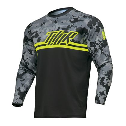 Camiseta de motocross Thor SECTOR DIGI 2023 - Negro / Gris Ref : TO2955 