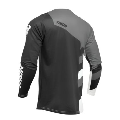 Camiseta de motocross Thor SECTOR CHECKER 2023 - Negro / Gris