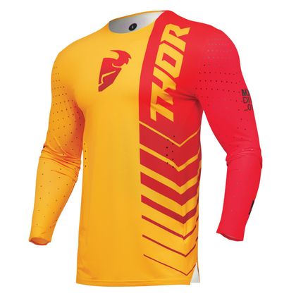 Camiseta de motocross Thor PRIME - ANALOG 2023 - Amarillo / Rojo Ref : TO2951 