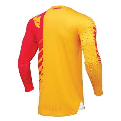 Camiseta de motocross Thor PRIME - ANALOG 2023 - Amarillo / Rojo