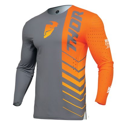 Camiseta de motocross Thor PRIME - ANALOG 2023 - Gris / Naranja Ref : TO2952 