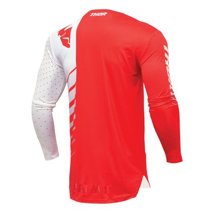 Camiseta de motocross Thor PRIME - ANALOG 2023 - Rojo / Blanco