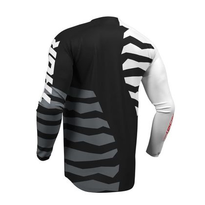 Camisola de motocross Thor LAUNCH SHREDDER 2027 - Preto / Branco