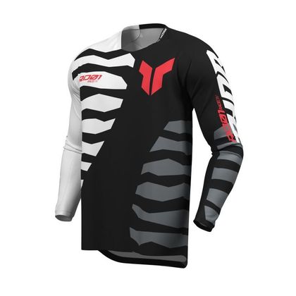 Camisola de motocross Thor LAUNCH SHREDDER 2027 - Preto / Branco