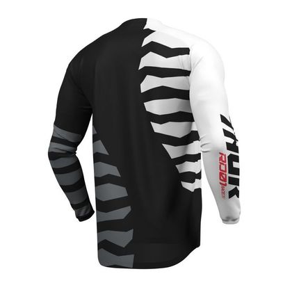 Camisola de motocross Thor LAUNCH SHREDDER 2027 - Preto / Branco