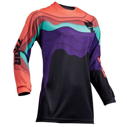 Maillot cross Thor PULSE DEPTHS BLACK CORAL FEMME 2019 Ref : TO2134 