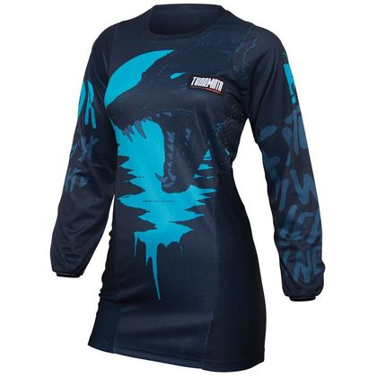 Camiseta de motocross Thor PULSE COUNTING SHEEP AQUA FEMME 2022 Ref : TO2692 
