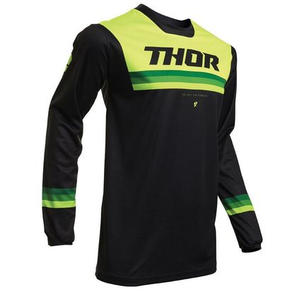 Camiseta de motocross Thor YOUTH PULSE AIR - PINNER - BLACK ACID Ref : TO2383 
