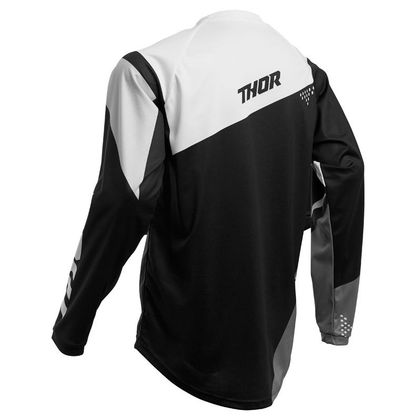 Camiseta de motocross Thor YOUTH SECTOR - BLADE - BLACK WHITE
