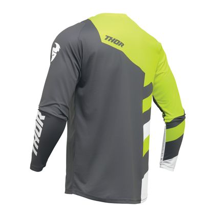 Maillot cross Thor YOUTH SECTOR CHECKER - Gris / Jaune