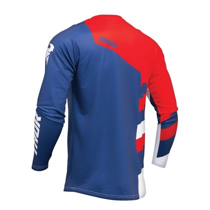 Maillot cross Thor YOUTH SECTOR CHECKER - Bleu / Rouge