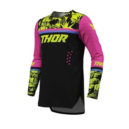 Thor SPORT PINK'D - KINDER Crossshirt - Zwart / Roze