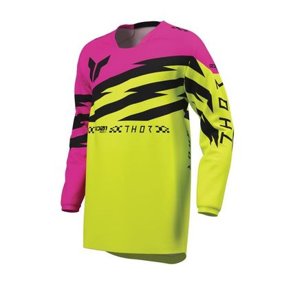 Thor LAUNCH SHOCKIE - KINDER Crossshirt - Geel / Roze