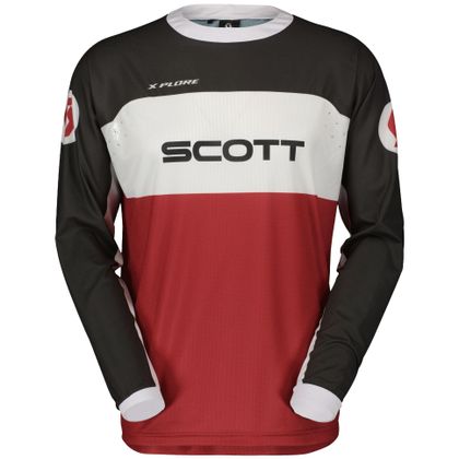 Camiseta de motocross Scott X-PLORE SWAP 2024 - Rojo / Negro Ref : SCO1461 