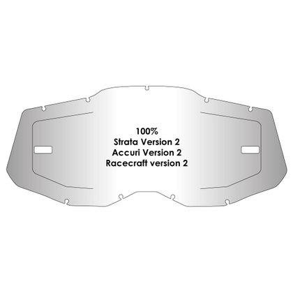 Ecran Masque Airscreen Strata 2 / Accuri 2 / Racecraft 2 - Incolore Ref : ASM0074 / 002-002-01 