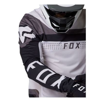 Maillot cross Fox FLEXAIR EFEKT 2024 - Noir / Blanc