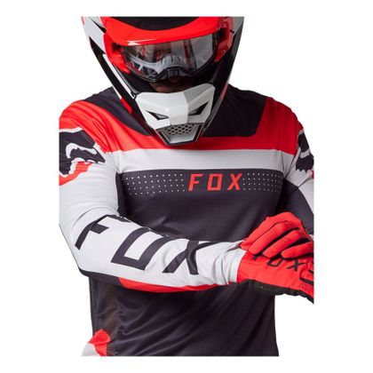 Camiseta de motocross Fox FLEXAIR EFEKT 2024 - Rojo / Negro
