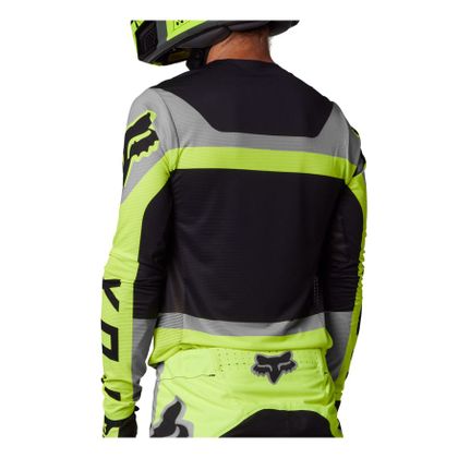 Camiseta de motocross Fox FLEXAIR EFEKT 2024 - Amarillo / Negro