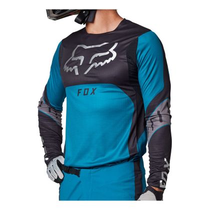 Camiseta de motocross Fox FLEXAIR RYAKTR 2023 - Azul / Negro