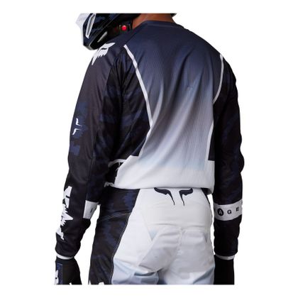 Camiseta de motocross Fox 180 NUKLR 2023 - Negro / Blanco