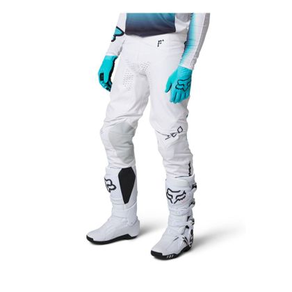 Pantalón de motocross Fox 360 FGMNT 2024 - Blanco / Azul