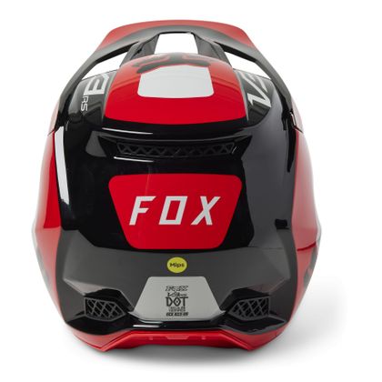 Casque cross Fox V3 RS EFEKT 2023 - Rouge / Blanc