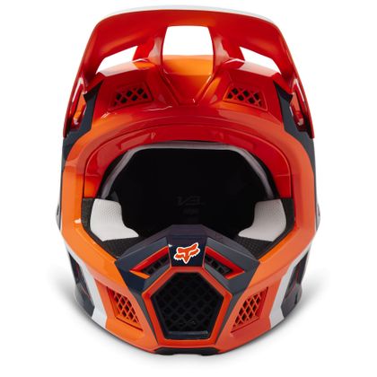 Casco de motocross Fox V3 RS EFEKT 2023 - Naranja / Azul