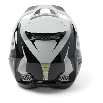 Casco de motocross Fox V3 RS RYAKTR 2023 - Gris / Naranja