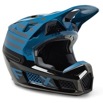 Casco de motocross Fox V3 RS RYAKTR 2023 - Azul Ref : FX3700-C760 
