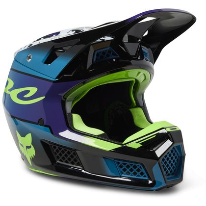 Casco de motocross Fox V3 RS DKAY 2023 - Azul Ref : FX3701 