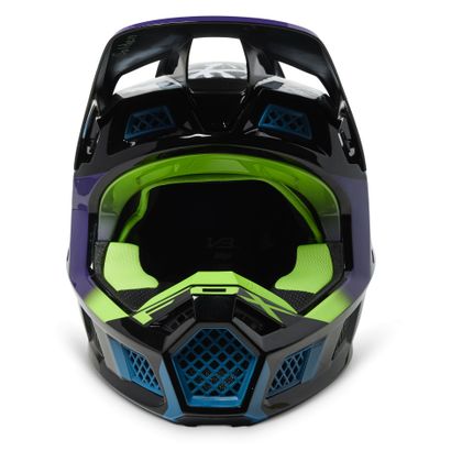 Casco de motocross Fox V3 RS DKAY 2023 - Azul