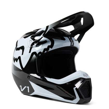Casco de motocross Fox V1 LEED 2023 - Negro / Blanco Ref : FX3706-C42138 