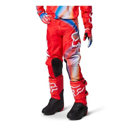Pantalón de motocross Fox YOUTH 360 TOXSYK - Rojo / Negro