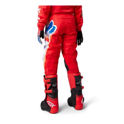 Pantalón de motocross Fox YOUTH 360 TOXSYK - Rojo / Negro