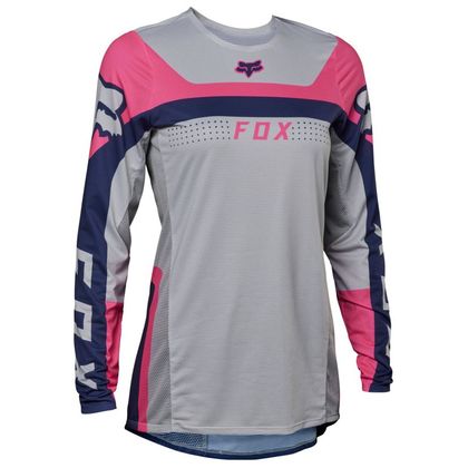 Camiseta de motocross Fox WOMENS FLEXAIR EFEKT 2023 - Violeta / Blanco Ref : FX3822 