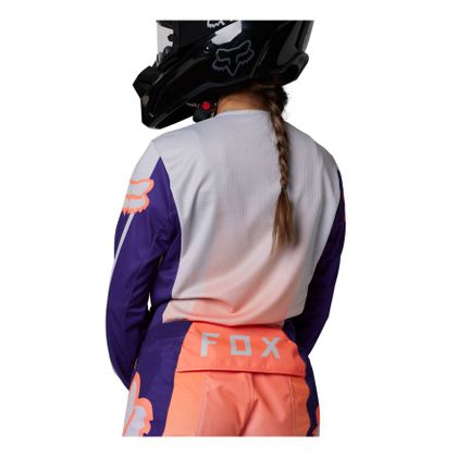 Camiseta de motocross Fox WOMENS 180 LEED 2023 - Naranja