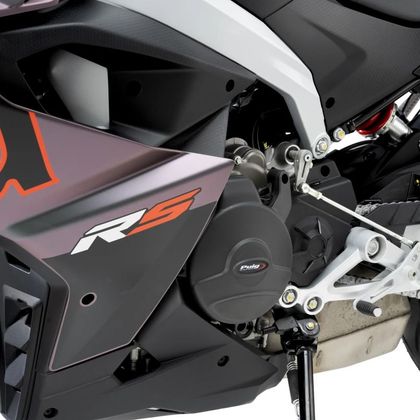 Protection Moteur Puig Kit de 2 pare-carters - Noir Ref : PUI0884 / 22248N APRILIA 457 RS 457 - 2024 - 2025