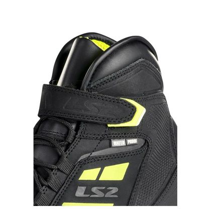 LS2 GARRA WATERPROOF Motor sneakers - Zwart / Geel