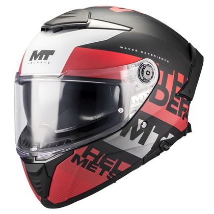 MT HELMETS THUNDER 4 SV - WAVES Integralhelm - Schwarz / Rot Ref : MTH0192 