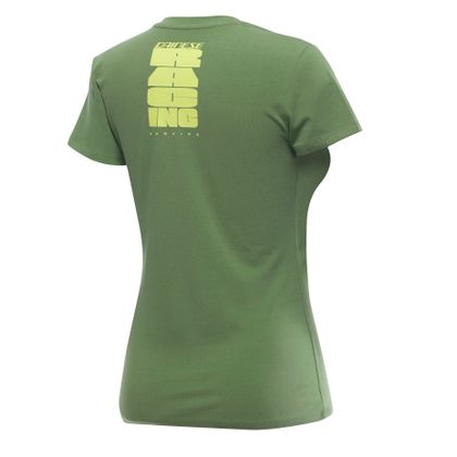 Camiseta de manga corta Dainese DAINESE RACING SERVICE WOMAN - Verde