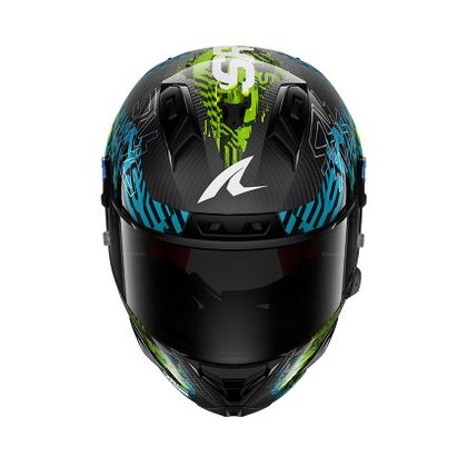 Shark AERON-GP FIM RACING #2 SPEED-VIB Integraalhelm - Blauw / Groen