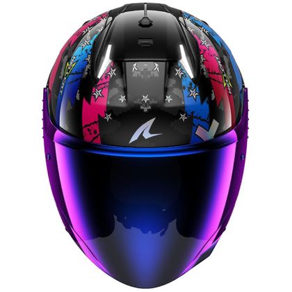 Shark SKWAL i3 JET HELLCAT Jethelm - Zwart / Blauw
