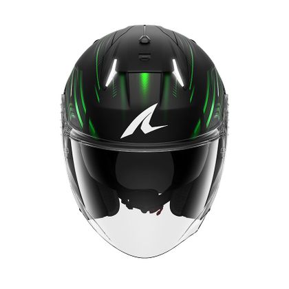 Shark SKWAL i3 JET LICHT-BLUR Jethelm - Zwart / Groen