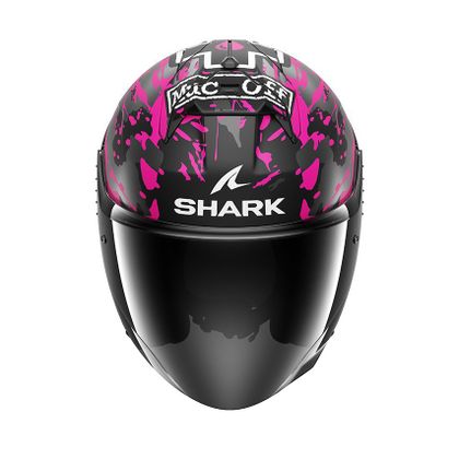 Shark SKWAL JET CUP REPLICA REDDING MAT Jethelm - Zwart / Paars