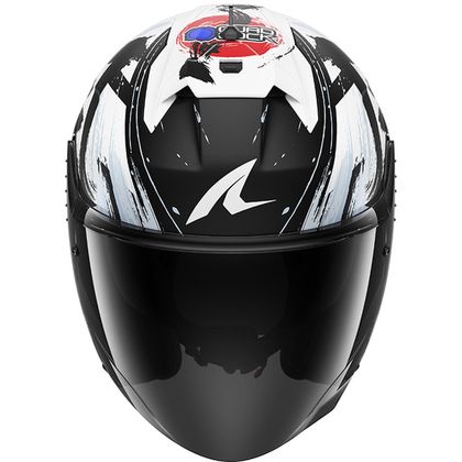 Kask jet Shark SKWAL JET CUP REPLICA ZARCO SUZUKA Mat - Czarny / Biały