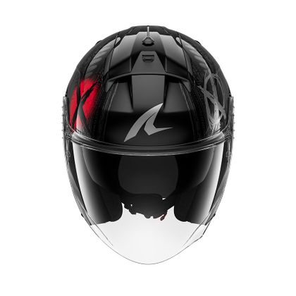 Shark SKWAL JET SHIEVER Jethelm - Zwart / Rood