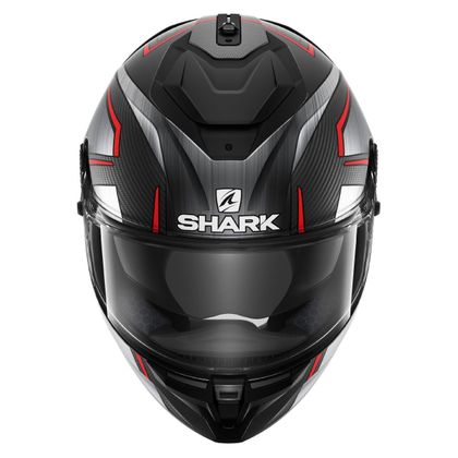 Shark SPARTAN GT PRO CARBON - KROMIUM Helm - Zwart / Rood